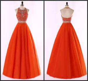 2 Piece Prom Dresses Evening Gowns