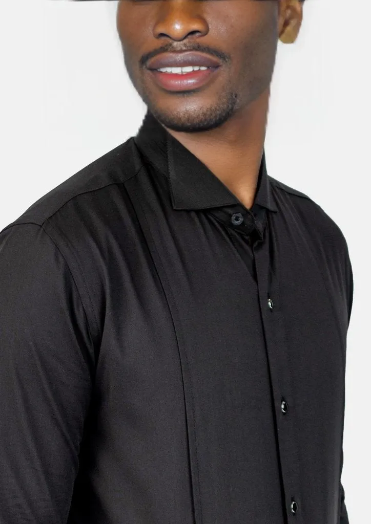 Black Bamboo Tuxedo Shirt