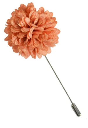 Coral Lapel Flower