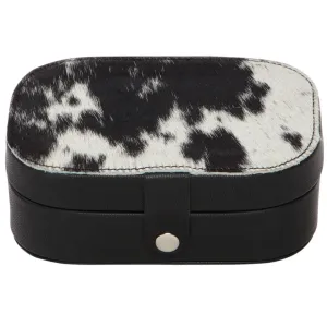 Cowhide Travel Jewellery Box