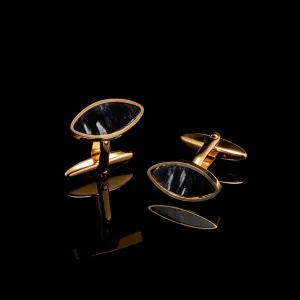 Gold Snowflake Eye Cufflinks