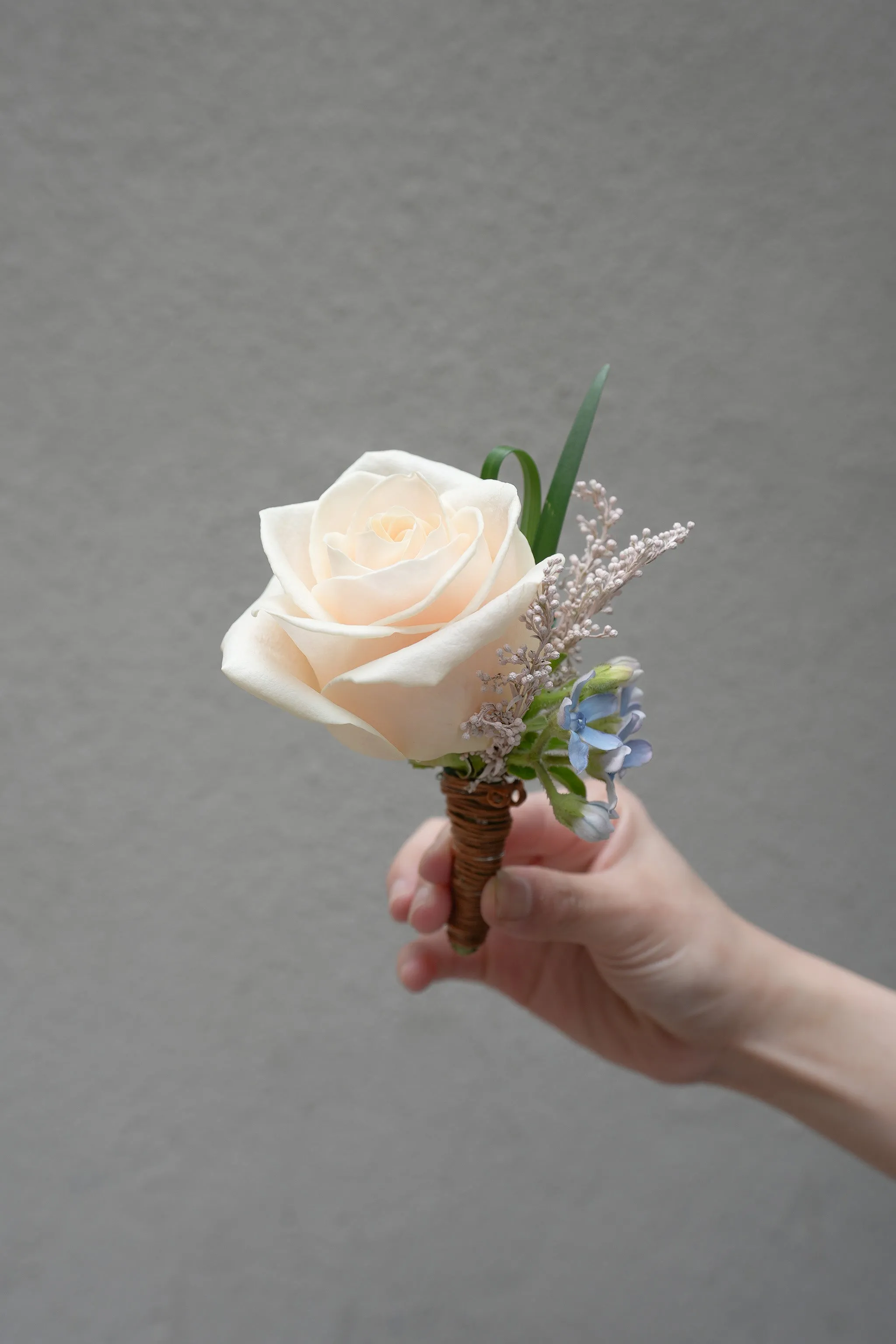 Light Rose Boutonniere