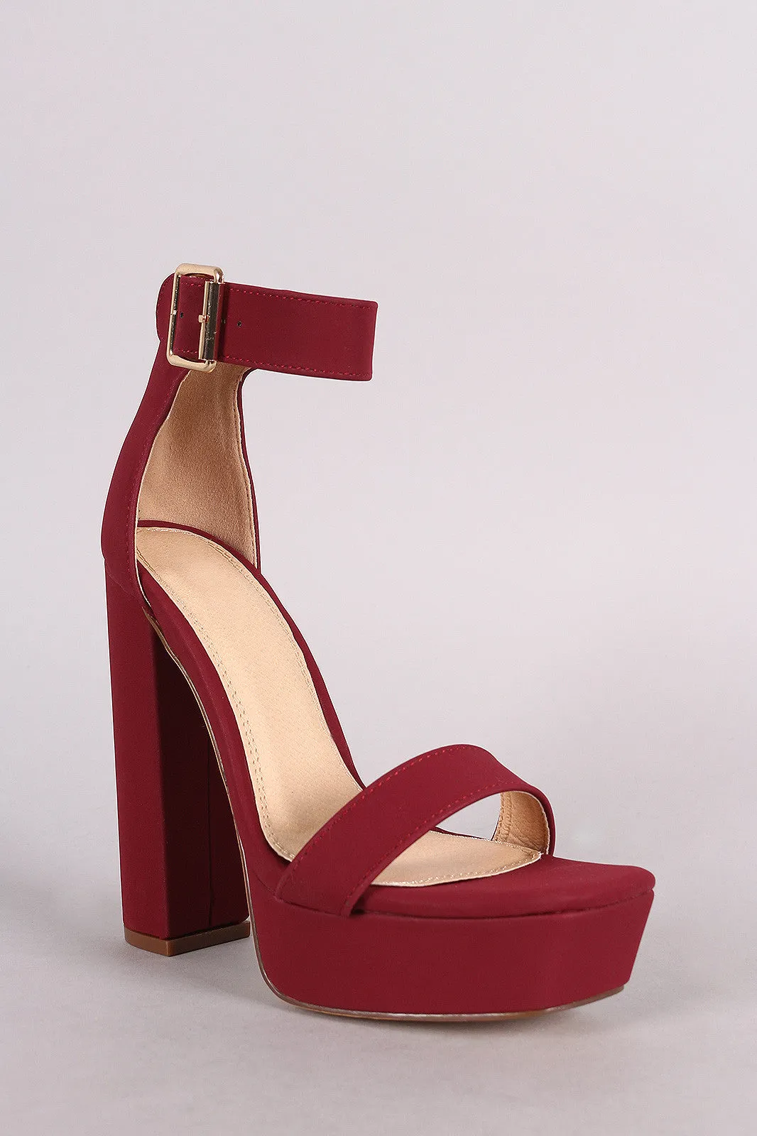 Liliana Ankle Strap Platform Chunky Heel