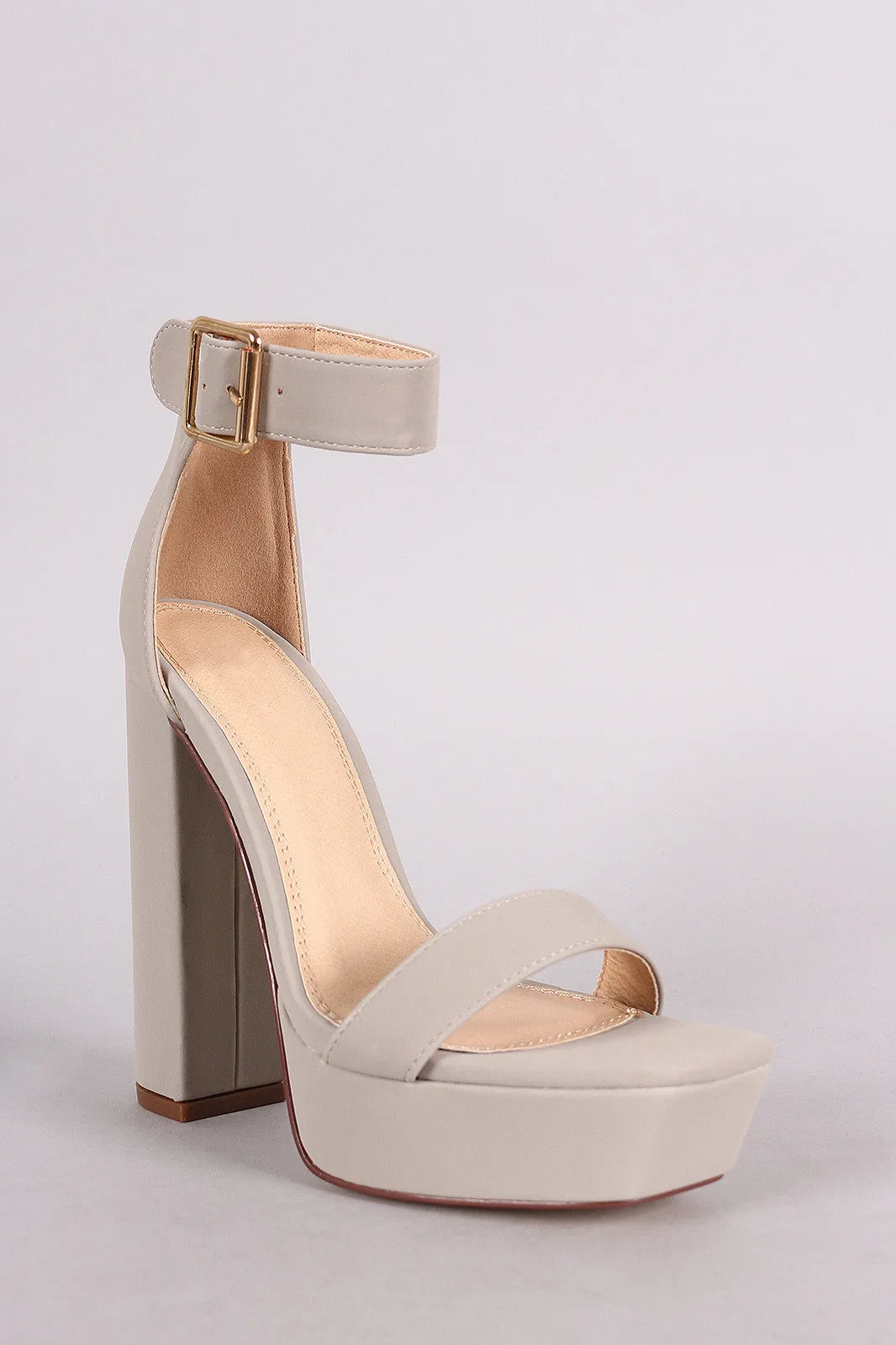 Liliana Ankle Strap Platform Chunky Heel