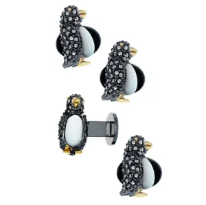 Penguin Sterling Tuxedo Studs