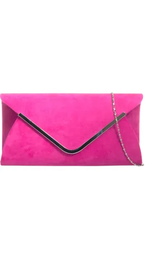 Regan Clutch- Fuchsia