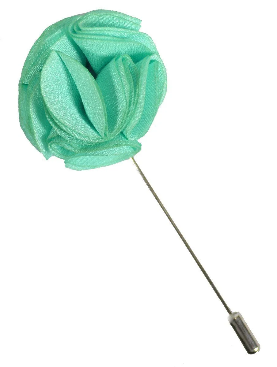 Solid Mint Lapel Flower