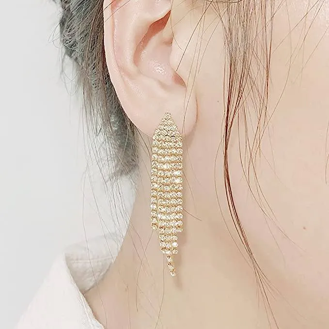 Tassel Linear Drop Earrings