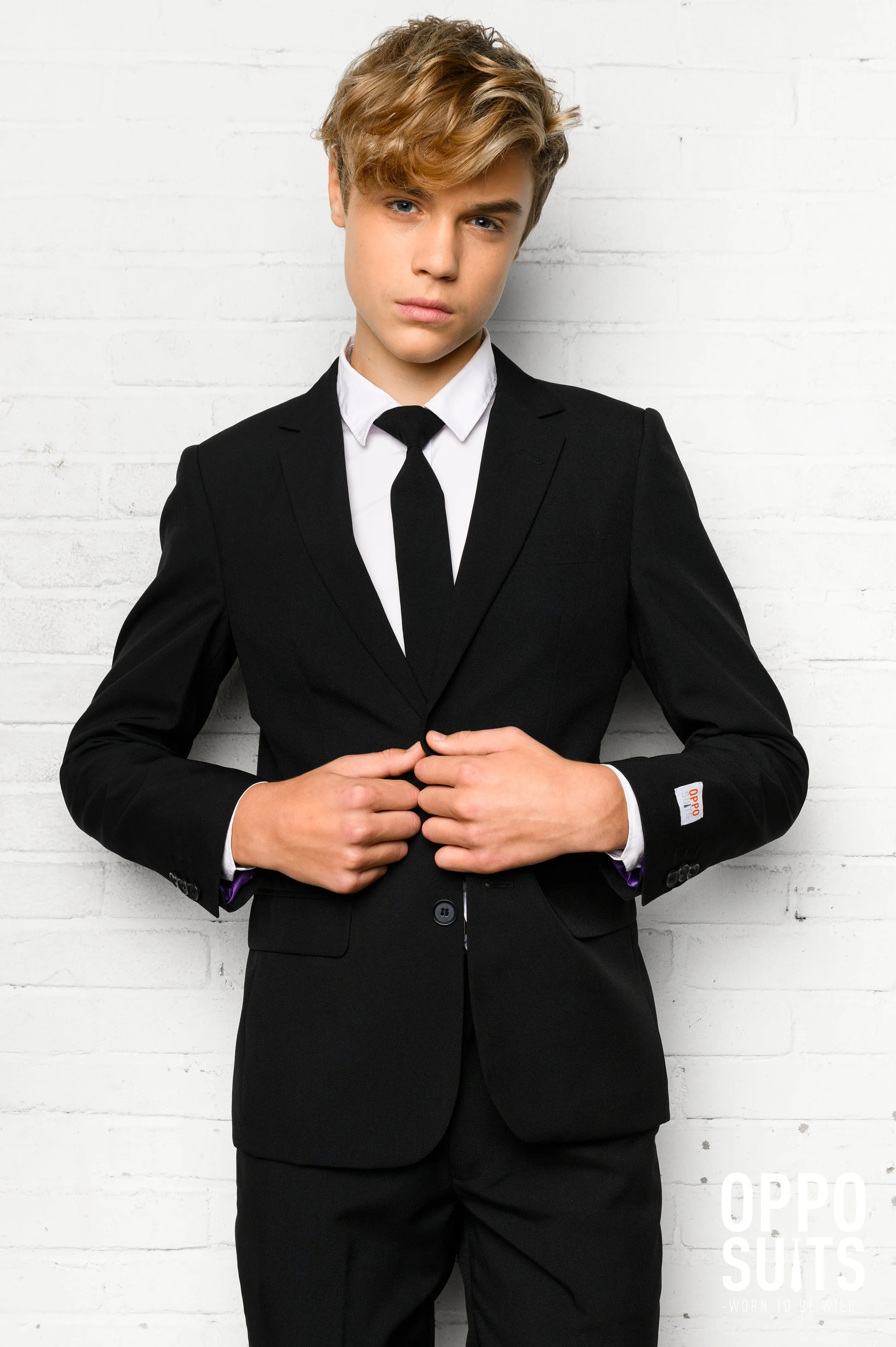 TEEN BOYS Black Knight Tux or Suit