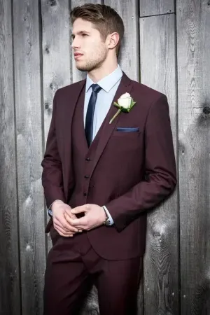 Wiaofellas  -  guys clothing styles Burgundy Formal Wedding Suits for Men High Quality Elegant Jacket Slim Fit Custom 3 Piece Tuxedo Prom Groom Blazer Costume Homme